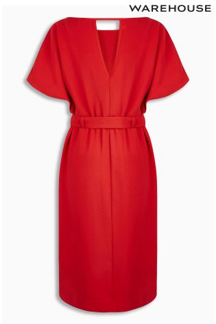 Red Warehouse Belted Dress